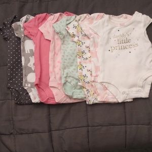 8 Newborn onesie bundle lot